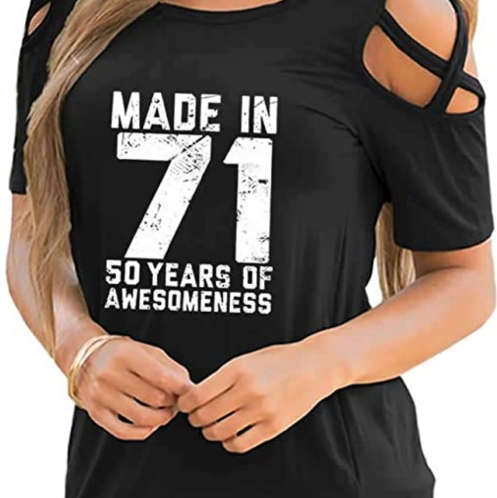 Women's 50th Birthday Shirt - Made in 71